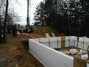 Installing a new foundation for a future home